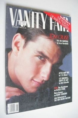 US Vanity Fair magazine - Tom Cruise cover (January 1989)