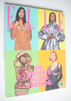 Netherlands Elle magazine - March 1992 - Naomi, Yasmeen, Beverly and Andrea cover
