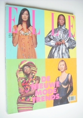 <!--1992-03-->Netherlands Elle magazine - March 1992 - Naomi, Yasmeen, Beve