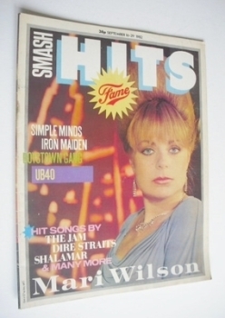 Smash Hits magazine - Mari Wilson cover (16-29 September 1982)