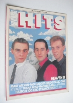 Smash Hits magazine - Heaven 17 cover (18 February - 3 March 1982)