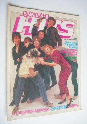<!--1980-07-24-->Smash Hits magazine - Splodgenessabounds cover (24 July - 