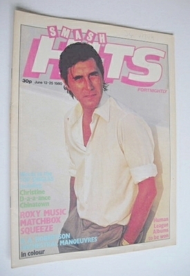 <!--1980-06-12-->Smash Hits magazine - Bryan Ferry cover (12-25 June 1980)