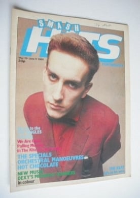 <!--1980-05-29-->Smash Hits magazine - Terry Hall cover (29 May - 11 June 1