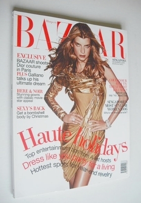 Harper's Bazaar Singapore magazine - December 2006 - Luca Gadjus cover