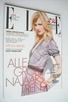<!--2006-08-->Netherlands Elle magazine - August 2006 - Lara Stone cover