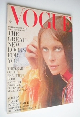 <!--1970-01-->British Vogue magazine - January 1970 - Jan Ward cover