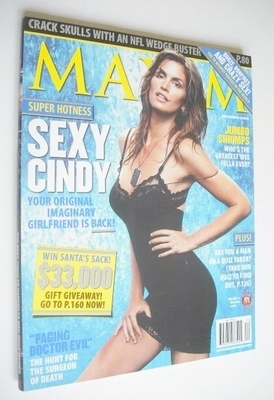 <!--2005-12-->MAXIM magazine - Cindy Crawford cover (December 2005 - US Edi