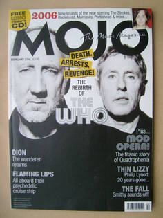 MOJO magazine - Pete Townshend and Roger Daltrey cover (February 2006 - Issue 147)