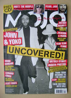 MOJO magazine - John Lennon and Yoko Ono cover (May 2009 - Issue 186)