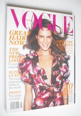 <!--2006-05-->Australian Vogue magazine - May 2006 - Erin Wasson cover