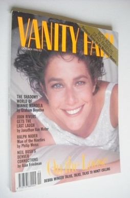 Vanity Fair magazine - Debra Winger cover (October 1990)