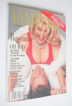 US Vanity Fair magazine - Roseanne Barr and Tom Arnold cover (December 1990)