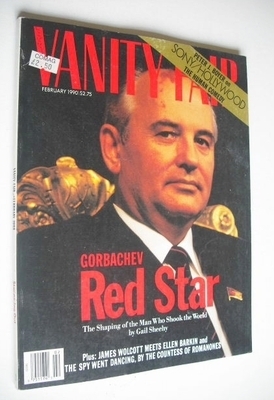 US Vanity Fair magazine - Mikhail Gorbachev cover (February 1990)