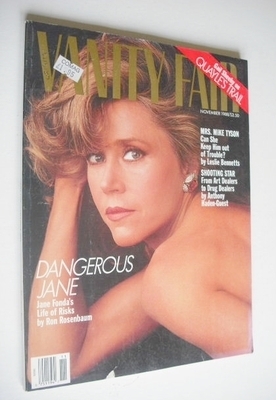 US Vanity Fair magazine - Jane Fonda cover (November 1988)