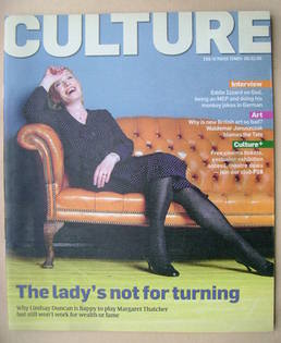 <!--2009-02-08-->Culture magazine - Lindsay Duncan cover (8 February 2009)