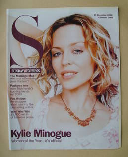 Sunday Express magazine - 29 December 2002-4 January 2003 - Kylie Minogue cover