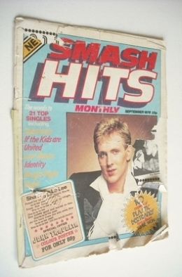 <!--1978-09-->Smash Hits magazine - Plastic Bertrand cover (September 1978 