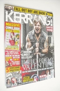 Kerrang magazine - Bullet For My Valentine cover (9 February 2013 - Issue 1452)