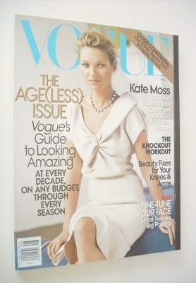 US Vogue magazine - August 2008 - Kate Moss cover