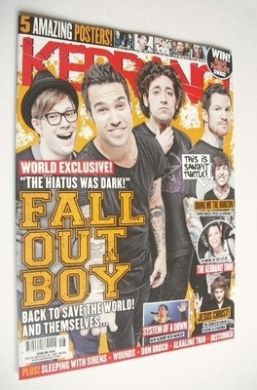 <!--2013-02-23-->Kerrang magazine - Fall Out Boy cover (23 February 2013 - 