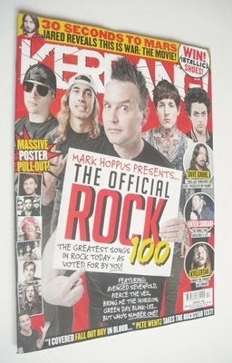 Kerrang magazine - The Official Rock 100 cover (30 March 2013 - Issue 1459)