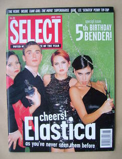 SELECT magazine - Elastica cover (June 1995)