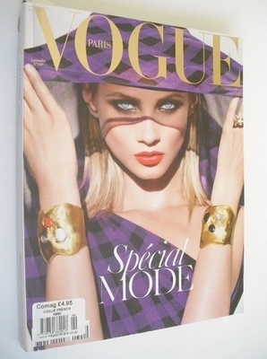 French Paris Vogue magazine - September 2008 - Anna Selezneva cover