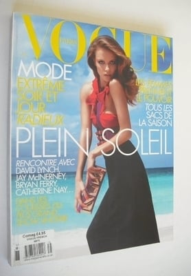 French Paris Vogue magazine - March 2007 - Natasha Poly cover