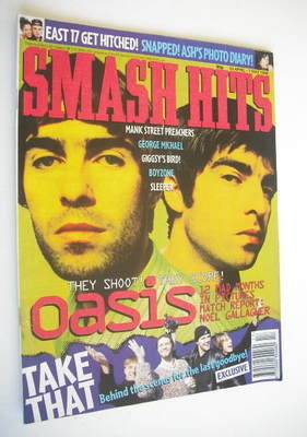 Smash Hits magazine - Oasis cover (24 April - 7 May 1996)