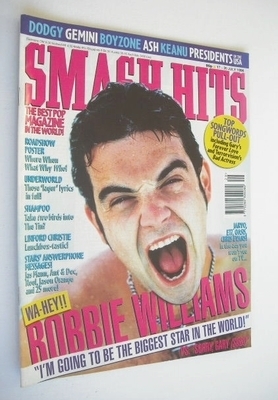 Smash Hits magazine - Robbie Williams cover (17-30 July 1996)
