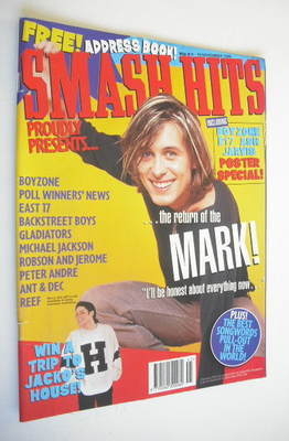 Smash Hits magazine - Mark Owen cover (6-19 November 1996)