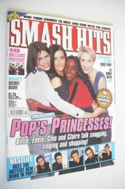 Smash Hits magazine - Billie, Edele, Cleo and Claire cover (24 March 1999)