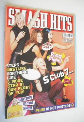 Smash Hits magazine - S Club 7 cover (17 May 2000)