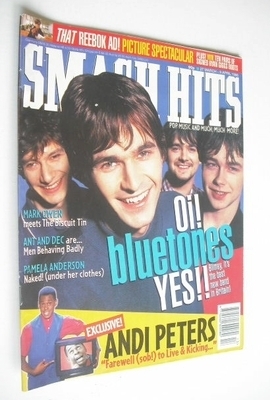 Smash Hits magazine - The Bluetones cover (27 March - 9 April 1996)