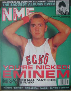 <!--2000-08-12-->NME magazine - Eminem cover (12 August 2000)