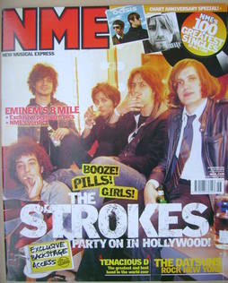 NME magazine - The Strokes cover (16 November 2002)