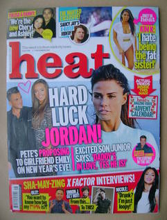 Heat magazine - Hard Luck Jordan cover (1-7 December 2012 - Issue 708)