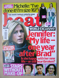 Heat magazine - Jennifer Aniston cover (26 November-2 December 2005 - Issue 349)