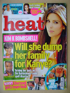 <!--2012-09-22-->Heat magazine - Kim Kardashian cover (22-28 September 2012