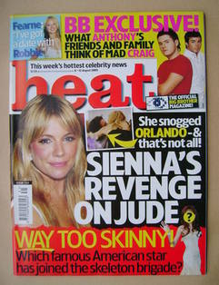 Heat magazine - Sienna Miller cover (6-12 August 2005 - Issue 333)