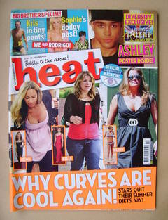 <!--2009-06-13-->Heat magazine - Why Curves Are Cool Again cover (13-19 Jun