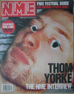 NME magazine - Thom Yorke cover (19 May 2001)