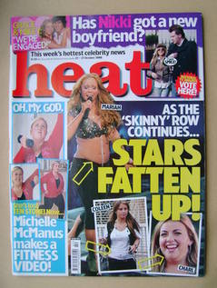 Heat magazine - Stars Fatten Up! cover (21-27 October 2006 - Issue 395)