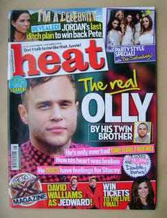 Heat magazine - Olly Murs cover (28 November-4 December 2009 - Issue 554)