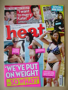 <!--2009-05-16-->Heat magazine - We've Put On Weight cover (16-22 May 2009 
