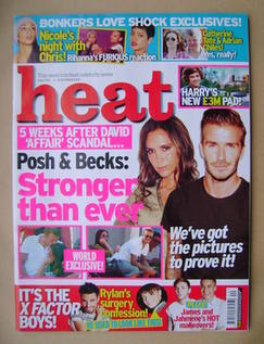 Heat magazine - David and Victoria Beckham cover (6-12 October 2012 - Issue 700)