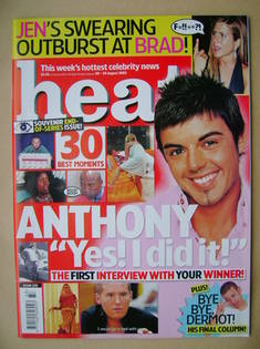 Heat magazine - Anthony Hutton cover (20-26 August 2005 - Issue 335)