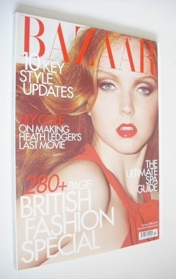 <!--2009-10-->Harper's Bazaar magazine - October 2009 - Lily Cole cover