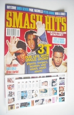 Smash Hits magazine - 3T cover (28 August - 10 September 1996)